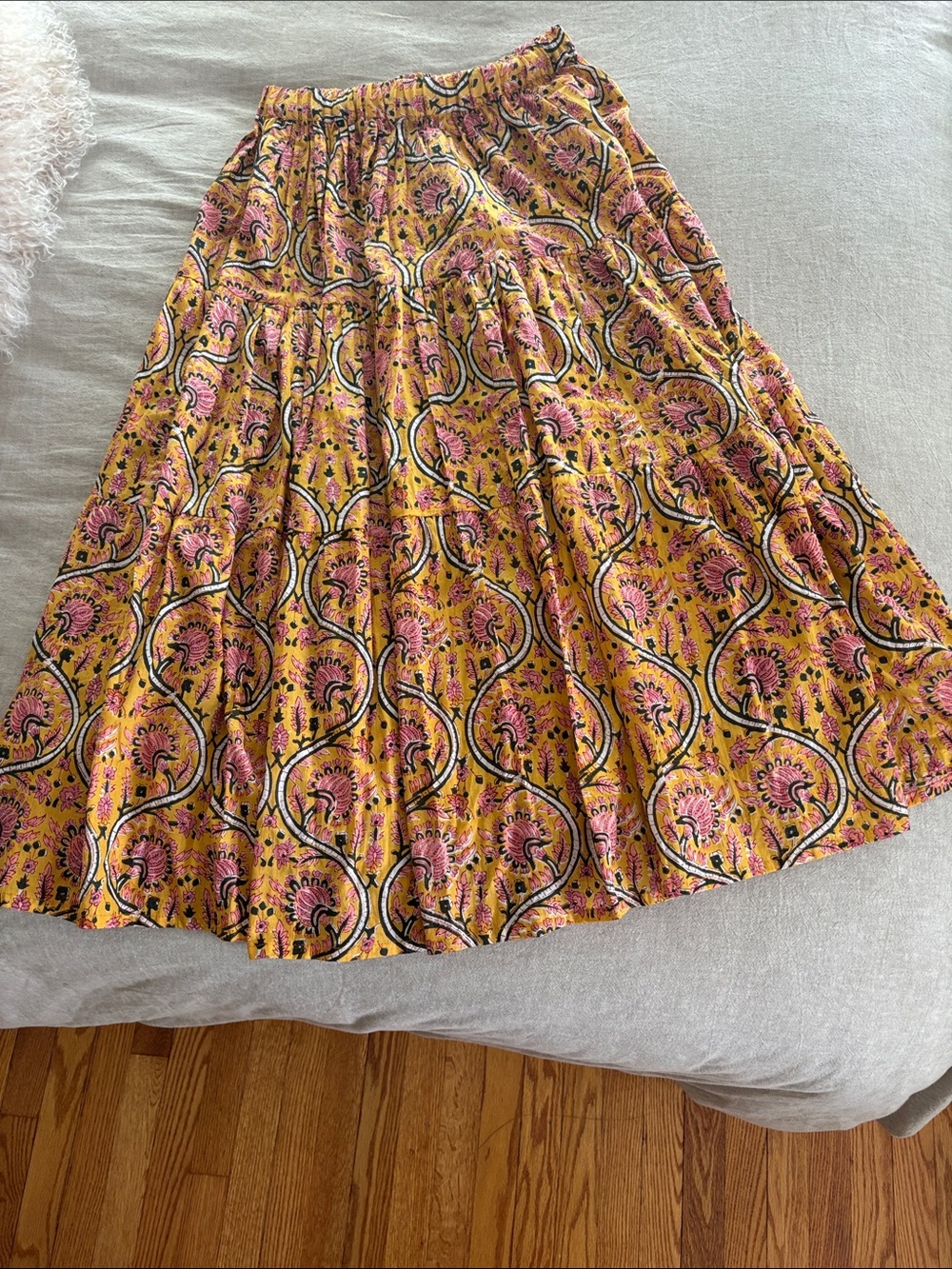 Women's  Floral Tiered Maxi Skirt